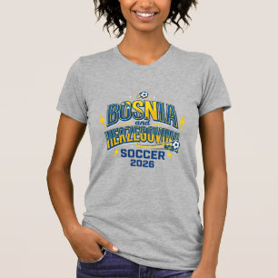 T-shirt Bosnie-Herzégovine Football 2026 Football Gras Typ