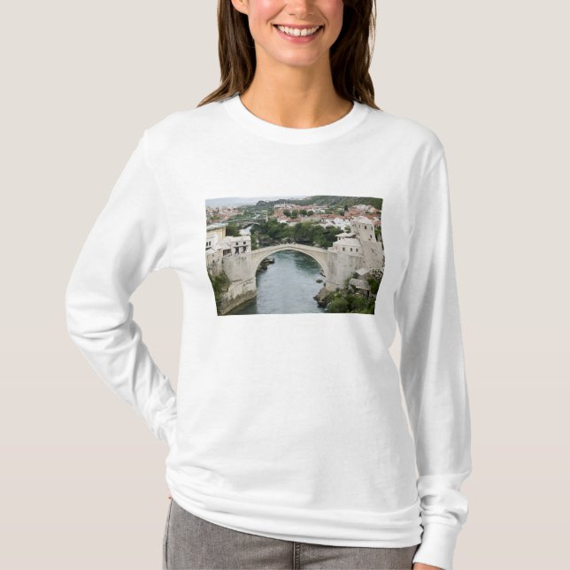T-shirt Bosnie-Herzégovine - Mostar. Le Vieux Pont (Devant)