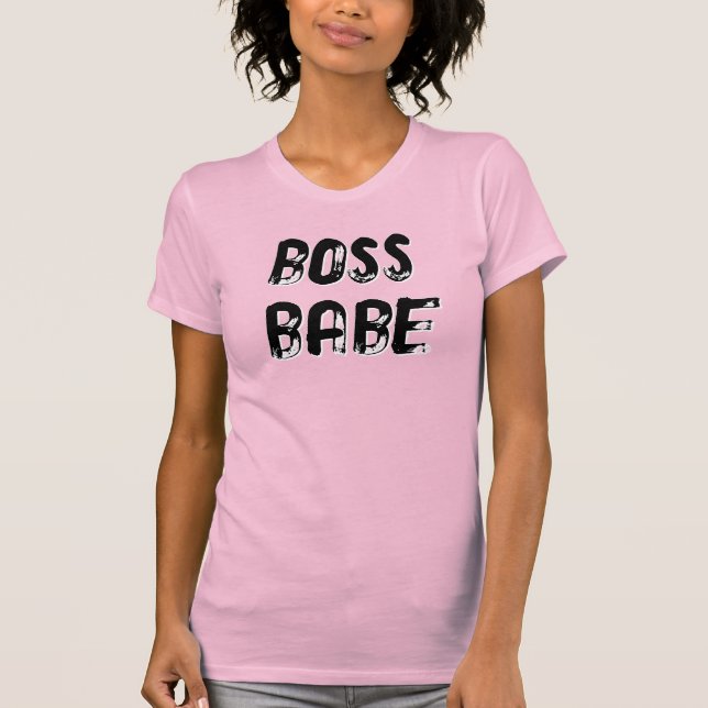 T-shirt BOSS BABE - (devant uniquement, personnalisable po (Devant)