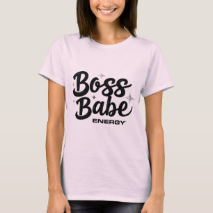 T-shirt Boss Babe Energy Retro Tee