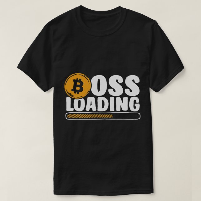 T-shirt Boss Chargement Blockchains Crypto Cryptodevise Bi (Design devant)