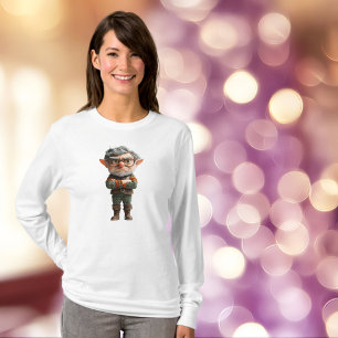 T-shirt Boss Christmas Elf Drôle féminin