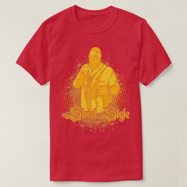 T-shirt Boss cool Illustration Gangster (Design devant)
