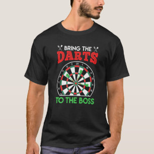 T-shirt Boss Darts Femmes Dartboard Darts Set Darts Premiu