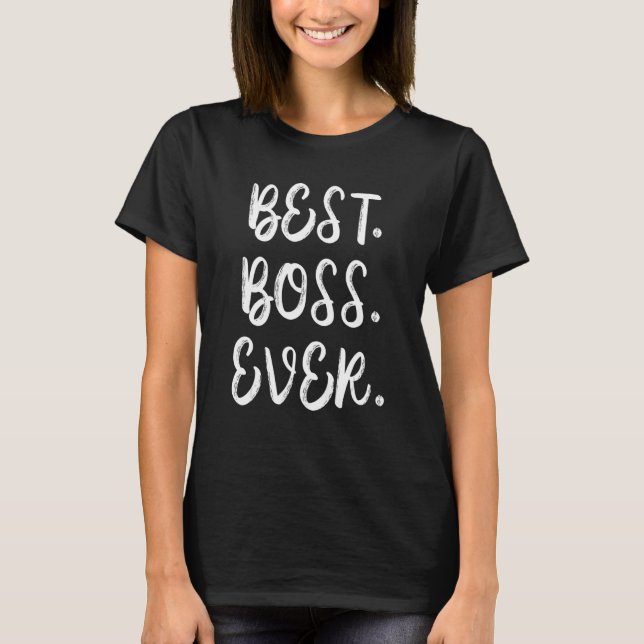 T-shirt Boss Day Employé Appréciation Bureau Cadeau Drôle  (Devant)