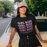 T-shirt Boss de fille rose moderne Meilleur cadeau de fill<br><div class="desc">Boss de fille rose moderne Meilleur cadeau de fille</div>