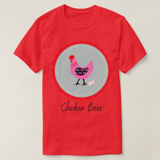T-shirt Boss de poulet  (Design devant)