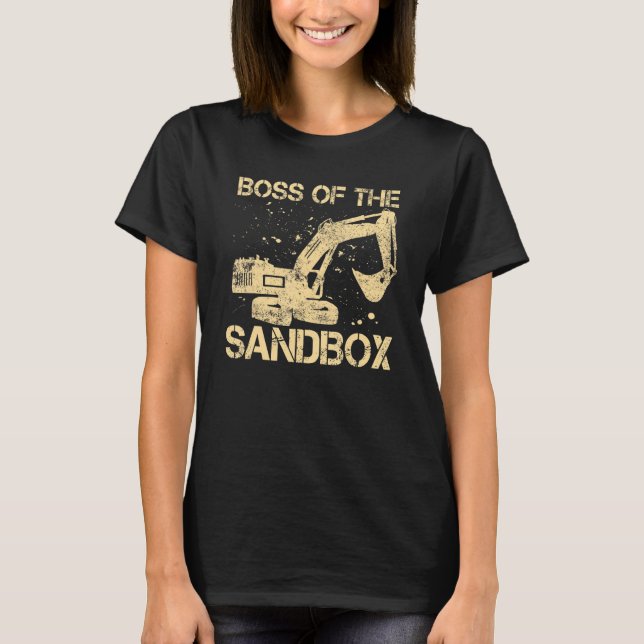 T-shirt Boss de Sandbox Chauffeur d'excavateur de l'équipe (Devant)