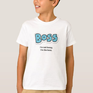 T-shirt BOSS Je ne suis pas autoritaire Je suis le patron