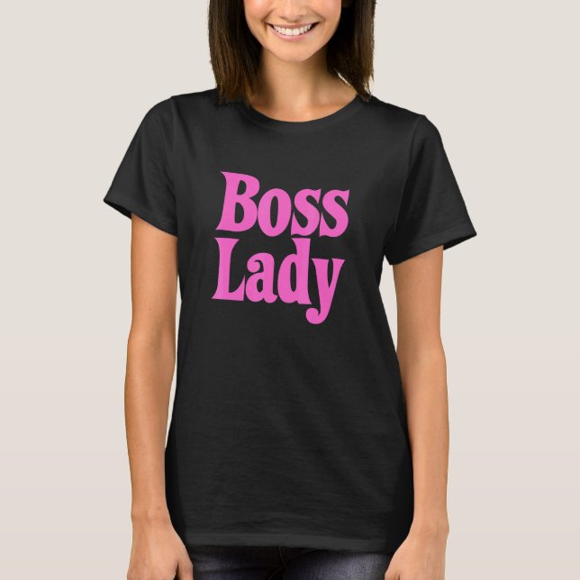 T-shirt Boss Lady For Women Girls Directrice Cool _2 (Devant)