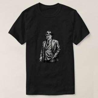 T-shirt Boss Mafieux Vintage Fedora Cigare Noir Graphique
