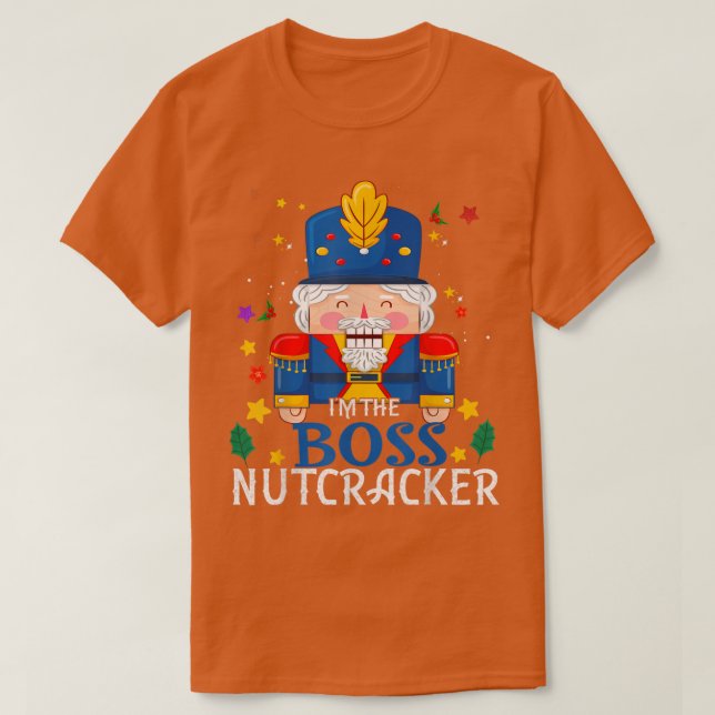 T-shirt Boss Nutcracker Correspondance Famille Groupe Noël (Design devant)