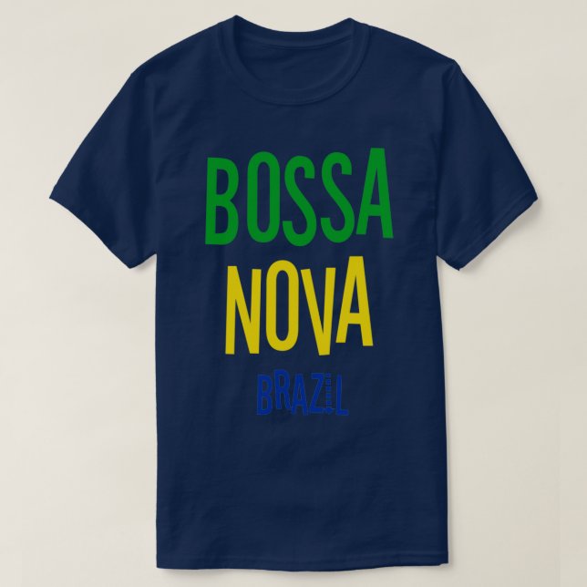 T-shirt Bossa Nova Brasil Vintage Jazz Music (Design devant)