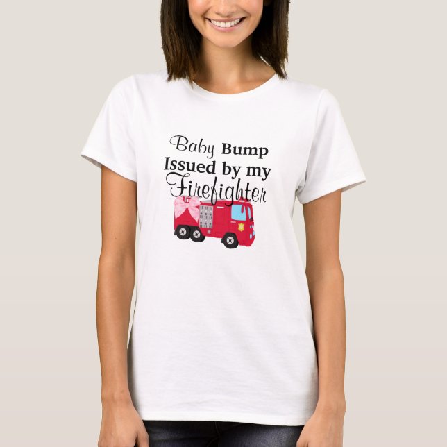 T-shirt Bosse de bébé publiée par ma chemise de maternité (Devant)