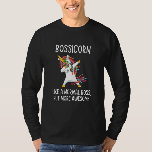T-shirt Bossicorne Comme Un Patron Normal Mais Plus Génial (Devant)
