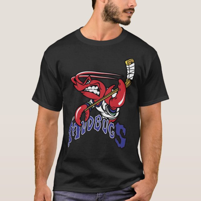T-shirt Bossier Shreveport Mudbugs Classique de hockey sur (Devant)