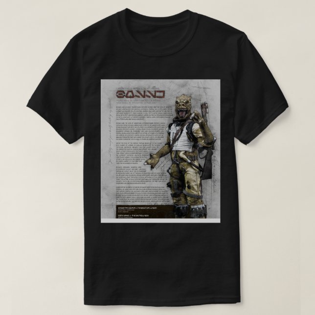 T-shirt Bossk Bounty Hunter Series (Design devant)