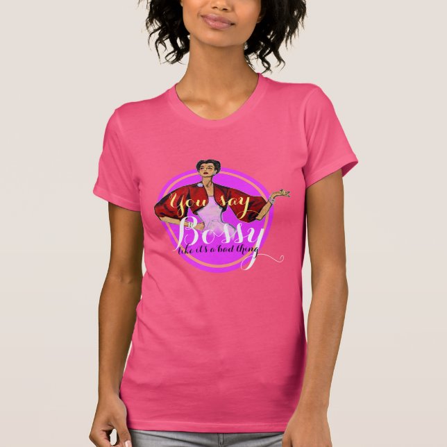 T-shirt Bossy Gal Retro 2.0 (Devant)