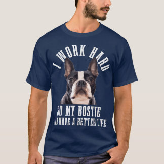 T-shirt Bostie Mama Dog Papa Funny Boston Terrier