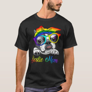 T-shirt Bostie Mom For Lgbt Pride Boston Terrier Dogs