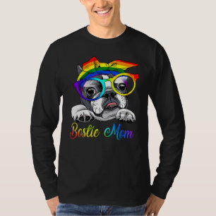 T-shirt Bostie Mom For Lgbt Pride Boston Terrier Dogs