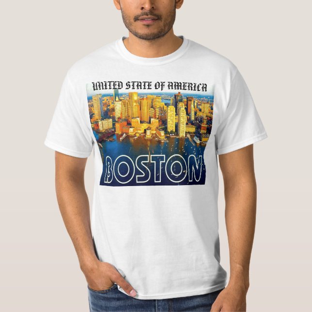 T-shirt Boston 2, ÉTAT UNI DE L'AMÉRIQUE (Devant)