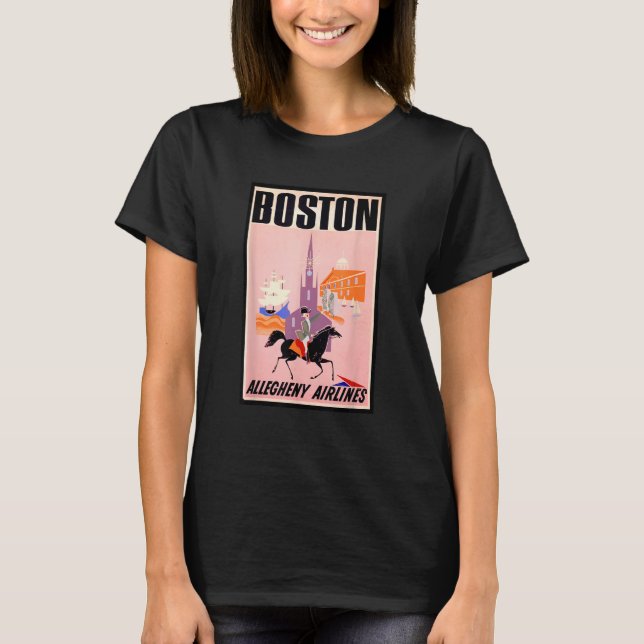 T-shirt Boston American History Paul Revere Massachusetts  (Devant)