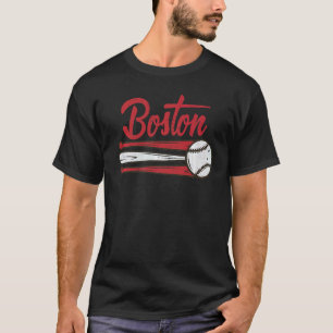 T-shirt Boston Baseball Vintage Trouvé Rencontré À Gameday