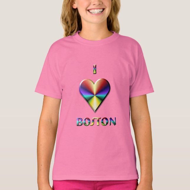 T-shirt Boston — Brown Blue & Gold (Devant)