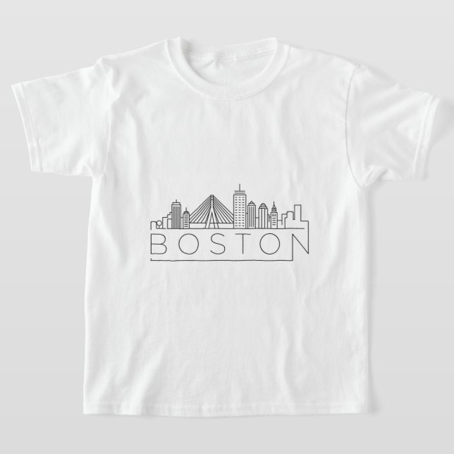 T-shirt Boston City Skyline, boston ma skyline (Poser)