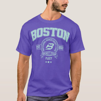 T-shirt Boston Fleet PWHL Hockey Team Design Sport féminin