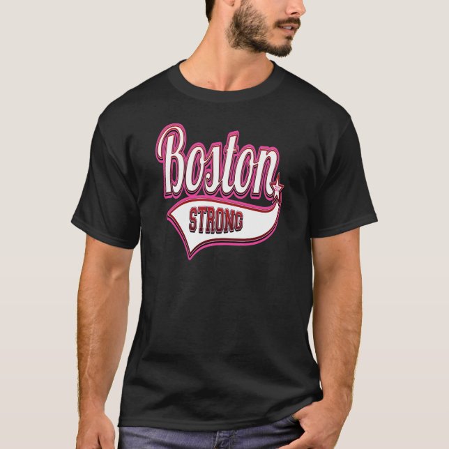 T-shirt Boston fort dans le rose (Devant)