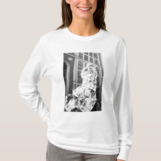 T-shirt Boston, MA USA, un coureur à Foil Boston Marathon (Devant)