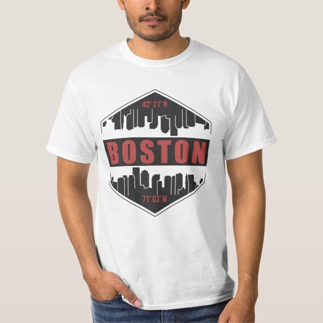 T-shirt Boston Massachusetts (Devant)
