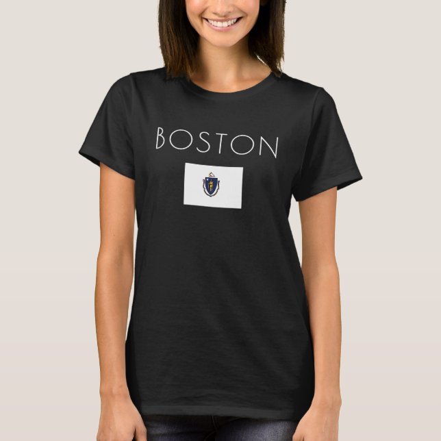 T-shirt Boston, Massachusetts USA 1 (Devant)
