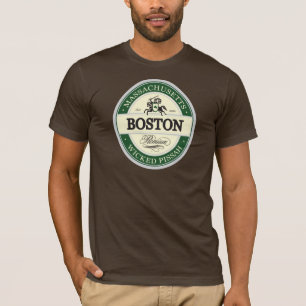 T-shirt Boston - pissah mauvais