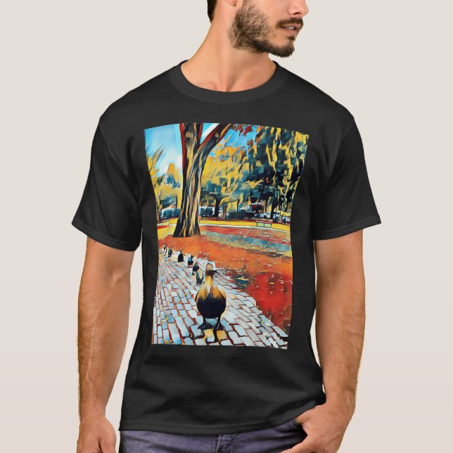 T-shirt Boston place aux petits canards (Devant)