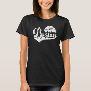 T-shirt Boston Souvenir Massachusetts Skyline Hometown