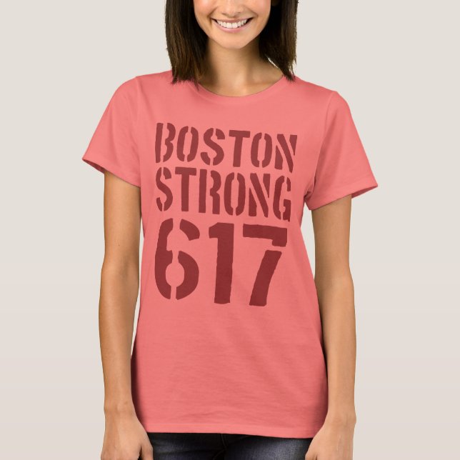 T-shirt Boston Strong 617 (Devant)