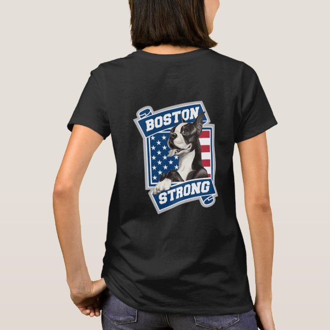 T-shirt BOSTON STRONG TERRIER style crête (Dos)