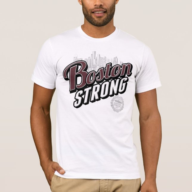 T-SHIRT BOSTON STRONG VILLE (Devant)