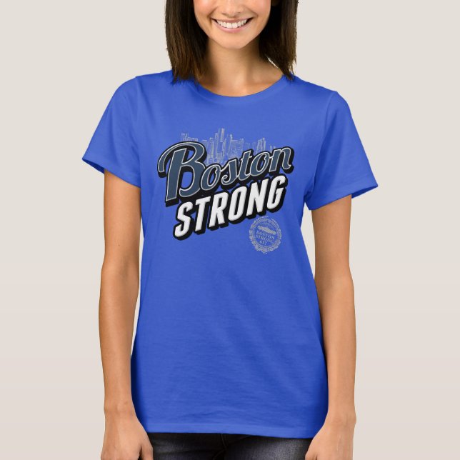 T-SHIRT BOSTON STRONG VILLE (Devant)