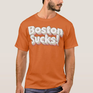 T-shirt Boston Sucks Retro Style Typographie Design 1