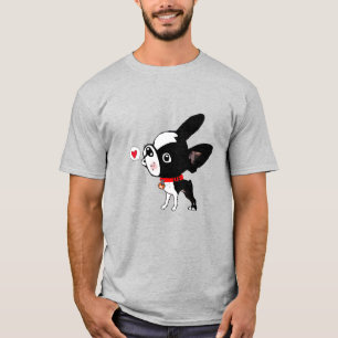 T-shirt Boston terrier amour d'écorce Mirabelle
