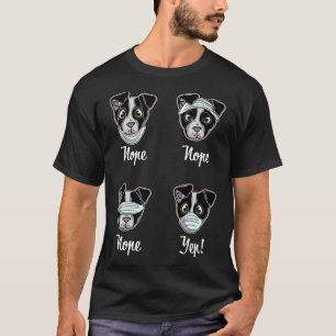 T-shirt Boston Terrier Avec Masque Visage Masque Respirati