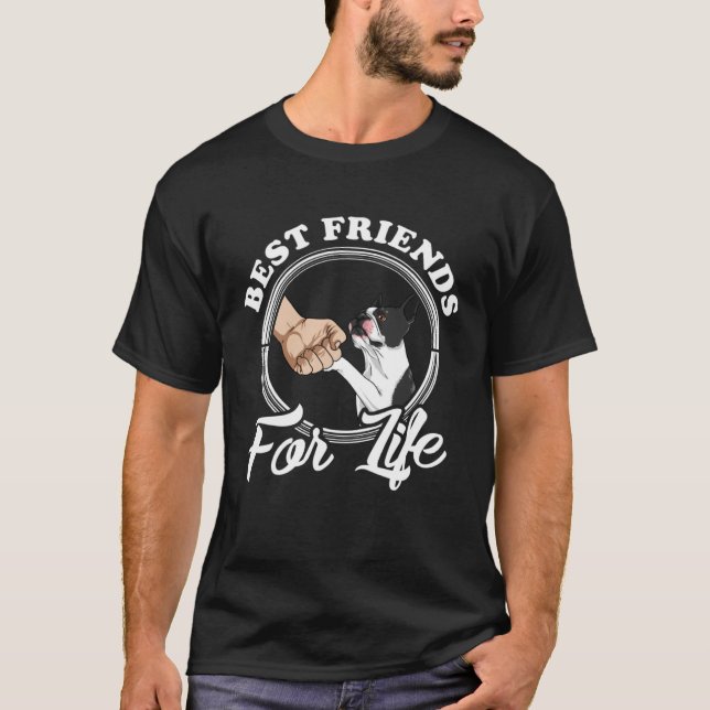 T-shirt Boston Terrier  Best Friends  Boston Terrier (Devant)