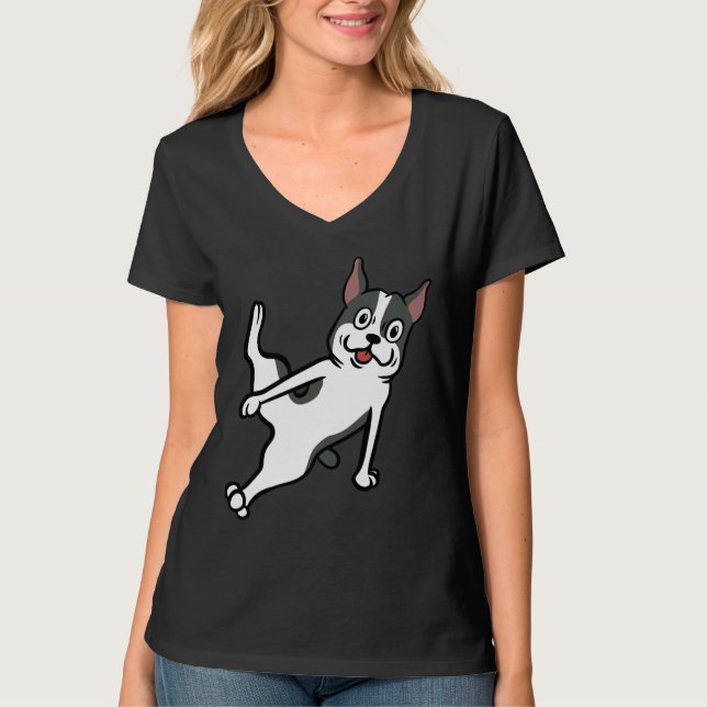 T-shirt Boston Terrier Breakdance (Devant)