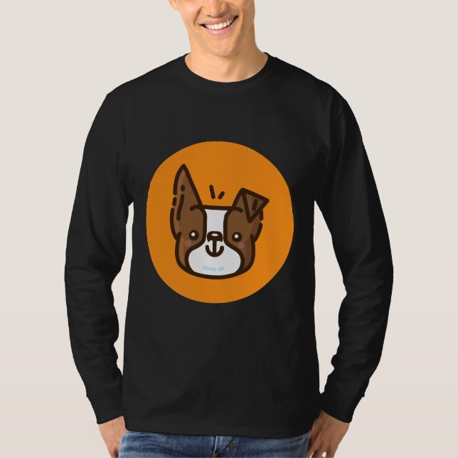 T-shirt Boston Terrier Brown (Devant)