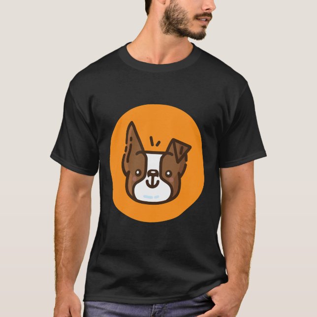 T-shirt Boston Terrier Brown (Devant)