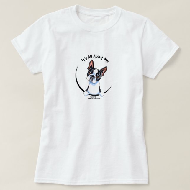 T-shirt Boston Terrier C'Est Tout Pour Moi (Design devant)